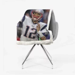 New England Patriots Tom Brady NFL Sherpa Fleece Blanket 2