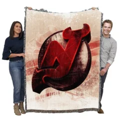 New Jersey Devils Excellent NHL Hockey Team Woven Blanket
