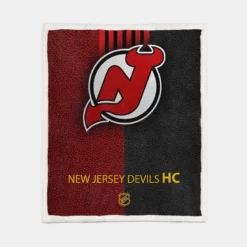 New Jersey Devils Professional Ice Hockey Team Sherpa Fleece Blanket 1