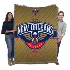 New Orleans Pelicans Classic NBA Basketball Team Woven Blanket