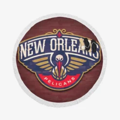New Orleans Pelicans Strong NBA Basketball Club Round Beach Towel