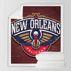 New Orleans Pelicans Strong NBA Basketball Club Sherpa Fleece Blanket