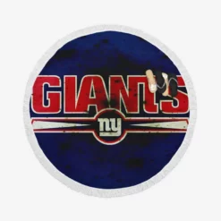 New York Giants Excellent NFL Football Club Round Beach Towel