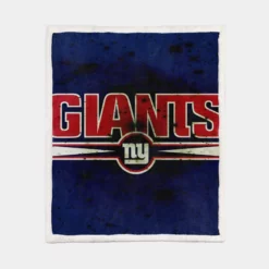 New York Giants Excellent NFL Football Club Sherpa Fleece Blanket 1