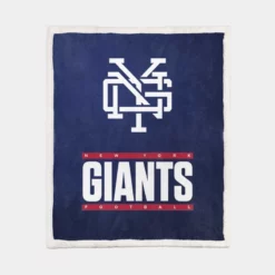 New York Giants Popular NFL Football Team Sherpa Fleece Blanket 1