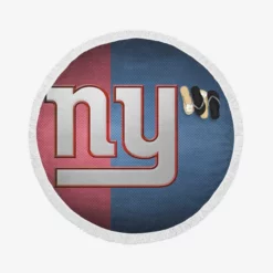 New York Giants Professional American Football Team Round Beach Towel