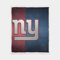 New York Giants Professional American Football Team Sherpa Fleece Blanket 1