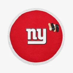 New York Giants Strong NFL Football Team Round Beach Towel