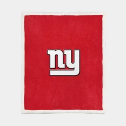 New York Giants Strong NFL Football Team Sherpa Fleece Blanket 1