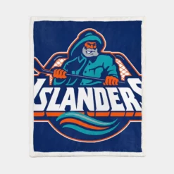 New York Islanders Popular NHL Hockey Team Sherpa Fleece Blanket 1