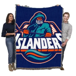 New York Islanders Popular NHL Hockey Team Woven Blanket