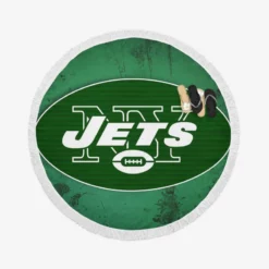 New York Jets Popular NFL Club Round Beach Towel