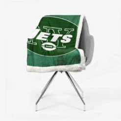 New York Jets Popular NFL Club Sherpa Fleece Blanket 2