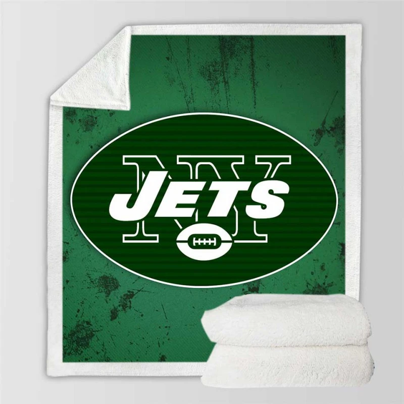 New York Jets Popular NFL Club Sherpa Fleece Blanket