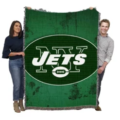 New York Jets Popular NFL Club Woven Blanket