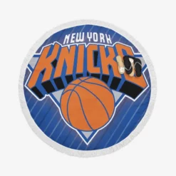 New York Knicks American Professional Basketball Team Round Beach Towel