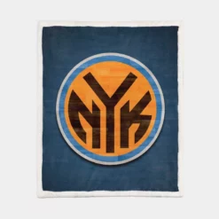 New York Knicks Classic NBA Basketball Club Sherpa Fleece Blanket 1