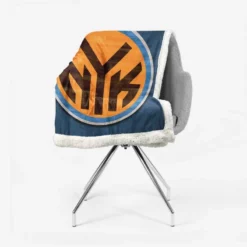 New York Knicks Classic NBA Basketball Club Sherpa Fleece Blanket 2