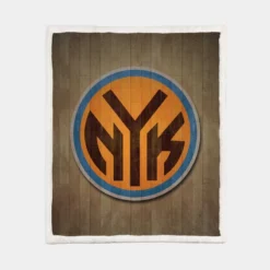 New York Knicks Exciting NBA Basketball Club Sherpa Fleece Blanket 1