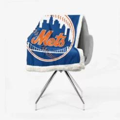 New York Mets Popular MLB Baseball Team Sherpa Fleece Blanket 2