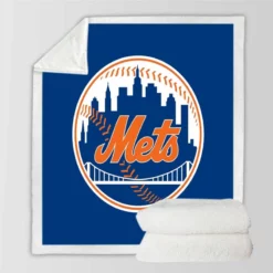 New York Mets Popular MLB Baseball Team Sherpa Fleece Blanket