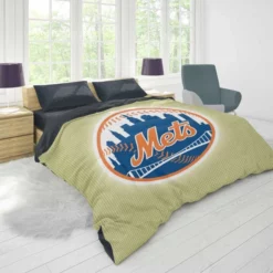 New York Mets Professional Baseball Team Duvet Cover 1