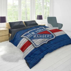 New York Rangers Active Hockey Team Duvet Cover 1