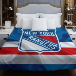 New York Rangers Professional Ice Hockey Team Duvet Cover
