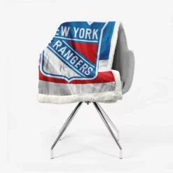 New York Rangers Professional Ice Hockey Team Sherpa Fleece Blanket 2