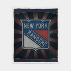 New York Rangers Strong Hockey Club Sherpa Fleece Blanket 1