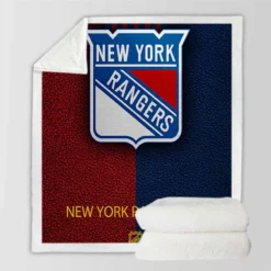 New York Rangers Unique NHL Hockey Team Sherpa Fleece Blanket