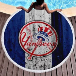 New York Yankees Ethical MLB Baseball Team Round Beach Towel 1