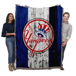 New York Yankees Ethical MLB Baseball Team Woven Blanket