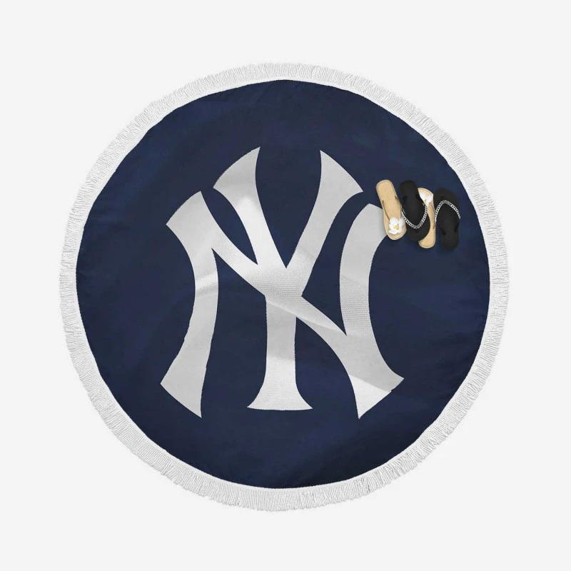 New York Yankees Graceful MLB Team Round Beach Towel