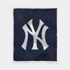 New York Yankees Graceful MLB Team Sherpa Fleece Blanket 1