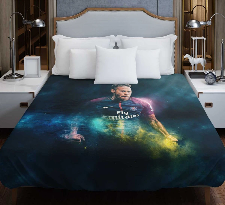 Neymar Active PSG Football Player Duvet Cover