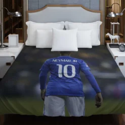 Neymar Capable Soccer Player Duvet Cover 1