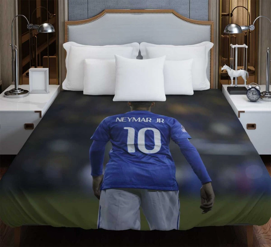 Neymar Capable Soccer Player Duvet Cover 1