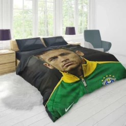 Neymar Competitive Football Player Duvet Cover 1