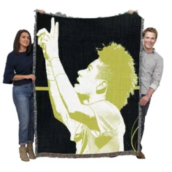 Neymar Confident Soccer Player Woven Blanket