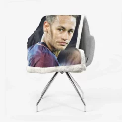 Neymar Enthusiastic PSG Sports Player Sherpa Fleece Blanket 2