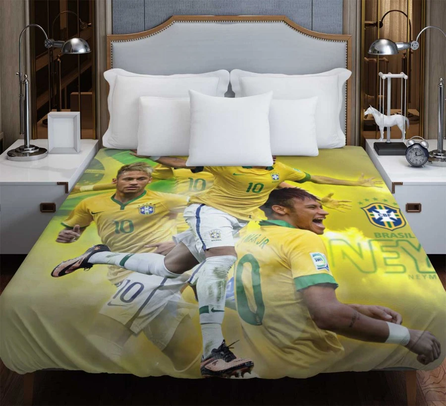 Neymar FIFA Confederations Cup Sports Player Duvet Cover