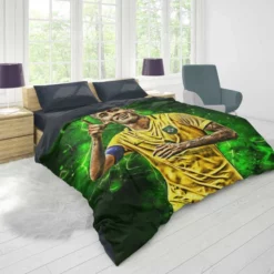 Neymar Gracious Brazil Footballer Player Duvet Cover 1