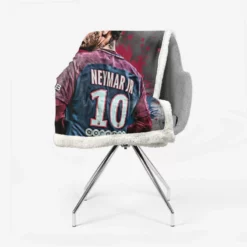 Neymar Healthy PSG Sports Player Sherpa Fleece Blanket 2