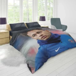 Neymar Jr Fastidious PSG Soccer Player Duvet Cover 1