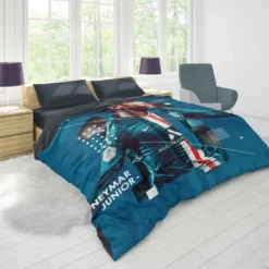 Neymar Jr PSG Soccer Player Duvet Cover 1