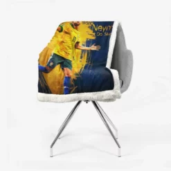 Neymar Sharp Football Player Sherpa Fleece Blanket 2