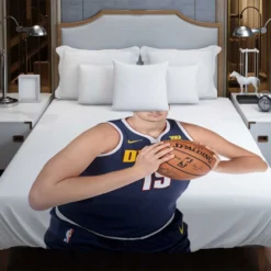 Nikola Jokic Denver Nuggets NBA Basketball Duvet Cover