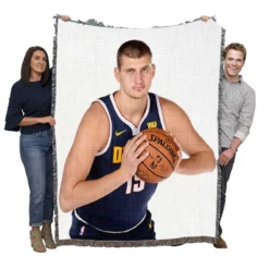 Nikola Jokic Denver Nuggets NBA Basketball Woven Blanket