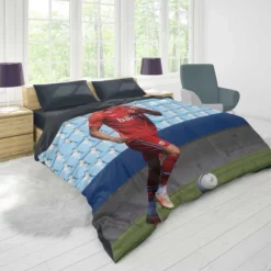 Norwegian Active Player Erling Haaland Duvet Cover 1